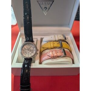Guess Star Watch with interchangeable bands with BOX and Papers